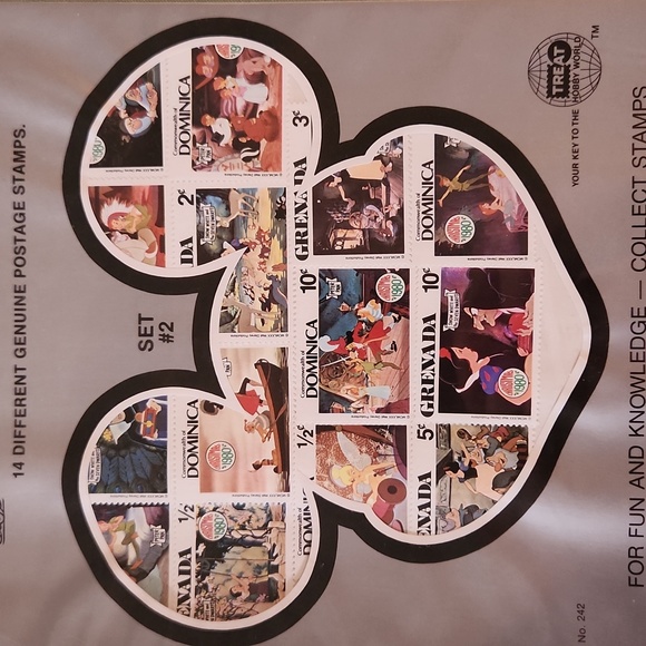 The World of Disney Postage Stamps 1980 Set #2 - Picture 3 of 9